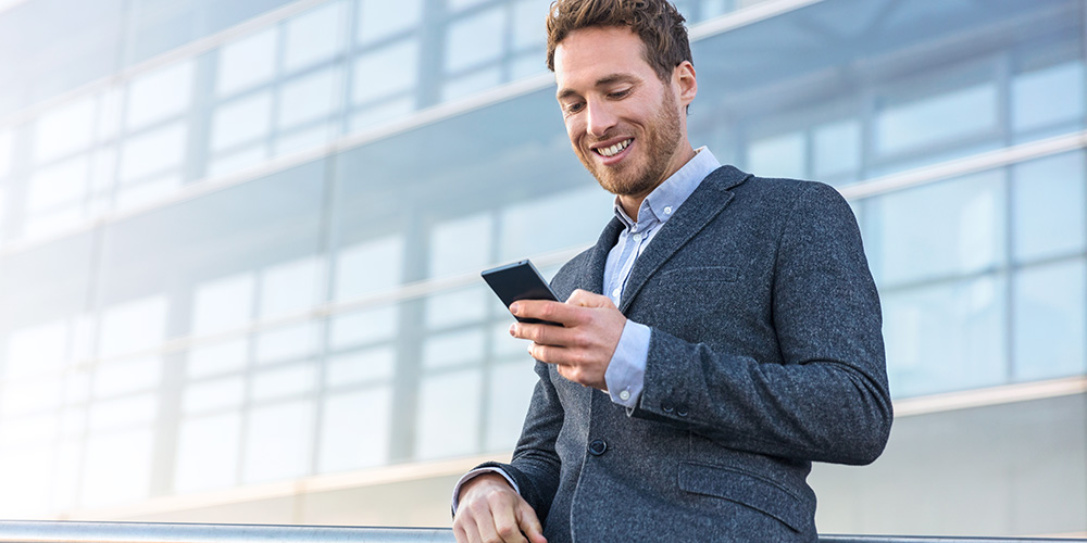 Businessman mobile