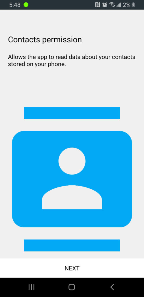 ReachUC Contacts Permission