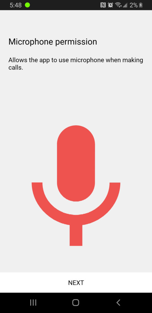 ReachUC Microphone Permission
